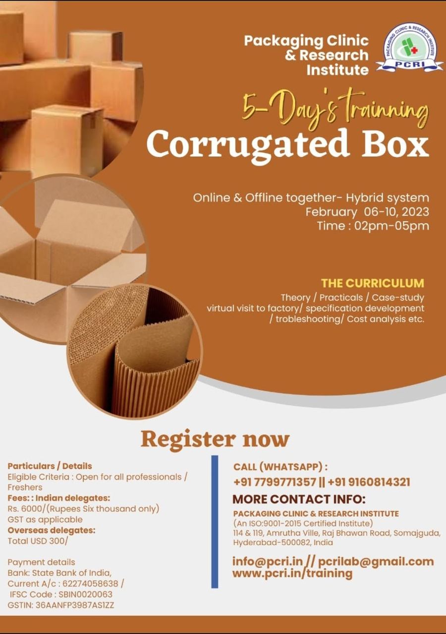 Poster: Corrugated Box, 5-Day Training