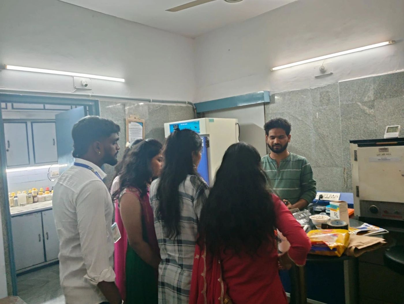 Students at work in the PCRI laboratory